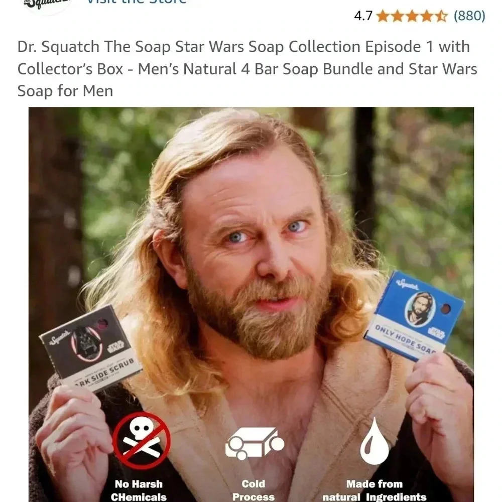 Dr.Squatch Mens Soap Star Wars Valentines  gift